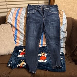 American Eagle Outfitters Women's Deep Indigo Skinny Jeans